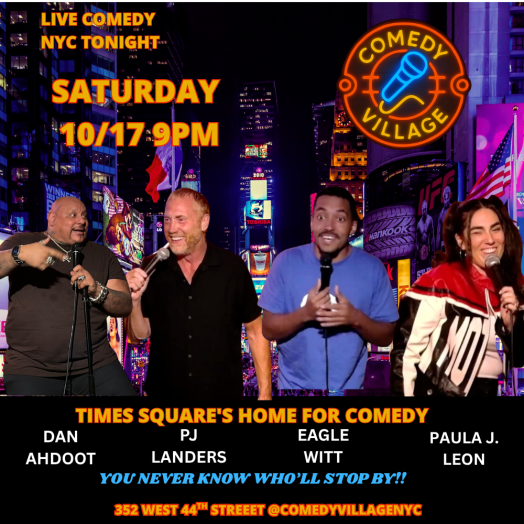 Live Comedy NYC | Sat, October 17th @9 PM