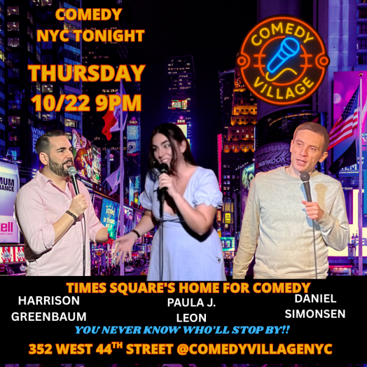 NYC Stand-Up | Thurs, October 22nd @9 PM