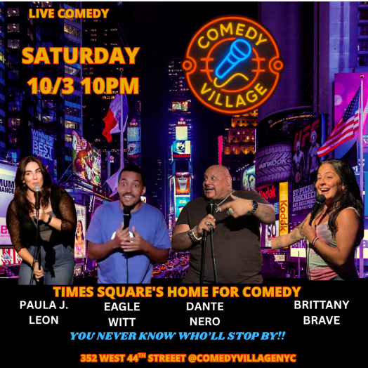 Times Square Comedy | Sat, October 3rd @10 PM
