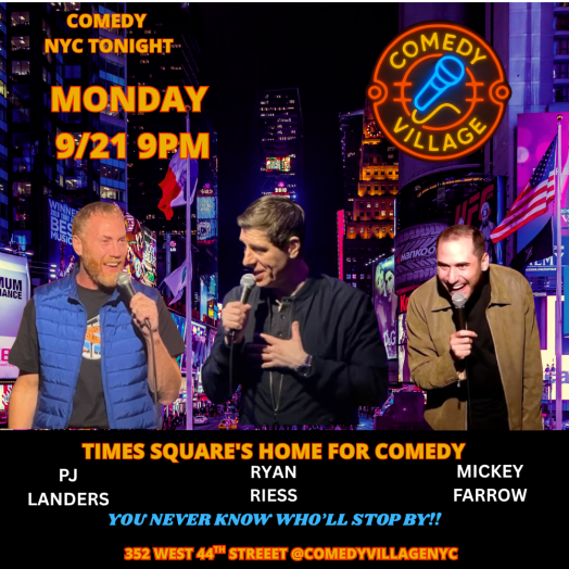 Times Square Comedy | Mon, September 21st @9 PM
