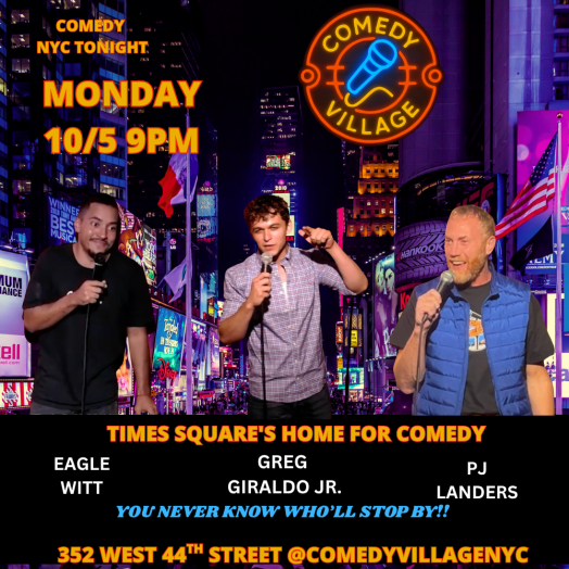 Live Comedy NYC | Mon, October 5th @9 PM