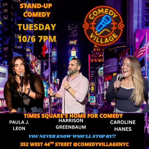 Times Square Comedy | Tues, October 6th @7 PM