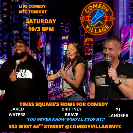 Times Square Comedy | Sat, October 3rd @8 PM