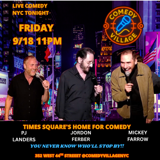 Times Square Comedy | Fri, September 18th @11 PM
