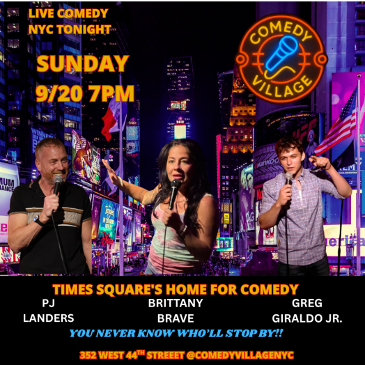 Times Square Comedy | Sun, September 20th @7 PM