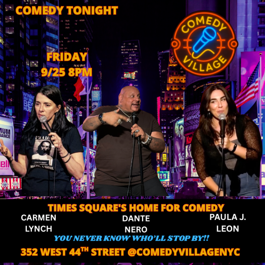 Times Square Comedy | Fri, September 25th @8 PM