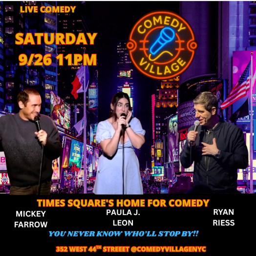 Times Square Comedy | Sat, September 26th @11 PM