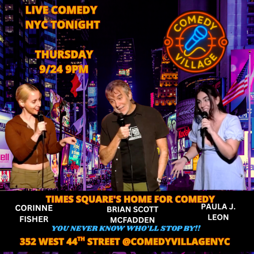Times Square Comedy | Thurs, September 24th @9 PM