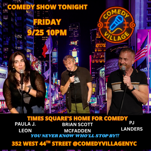 Times Square Comedy | Fri, September 25th @10 PM