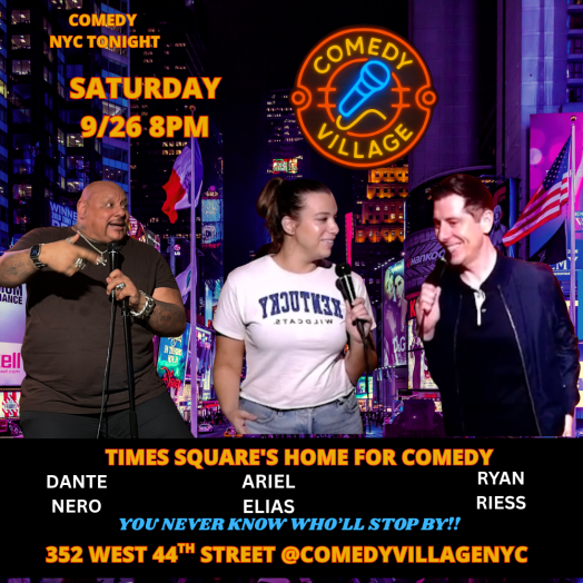 Times Square Comedy | Sat, September 26th @8 PM