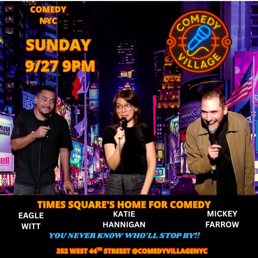 Times Square Comedy | Sun, September 27th @9 PM