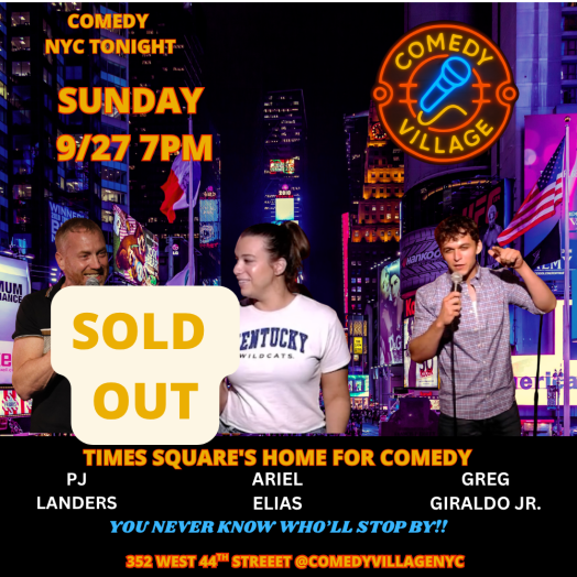 Times Square Comedy | Sun, September 27th @7 PM