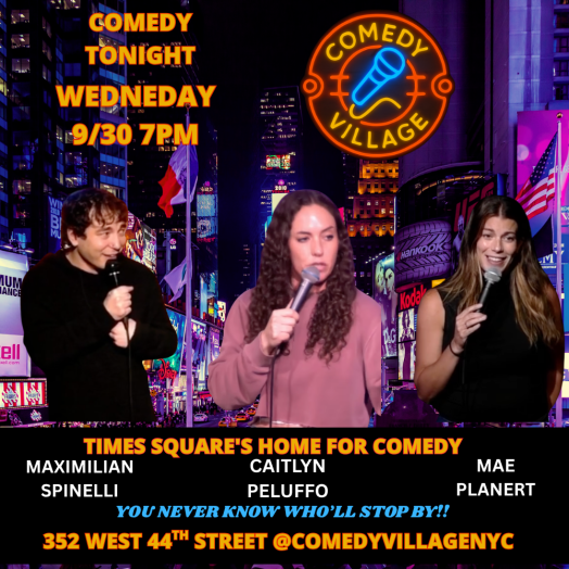 Times Square Comedy | Wed, September 30th @7 PM