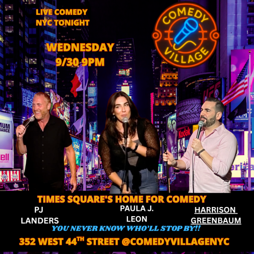Times Square Comedy | Wed, September 30th @9 PM