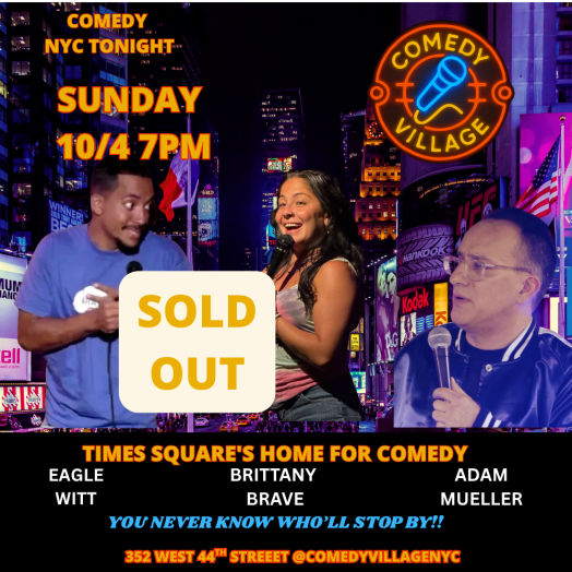Live Comedy NYC | Sun, October 4th @7 PM