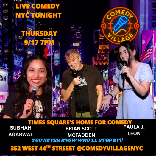 Times Square Comedy | Thurs, September 17th @7 PM