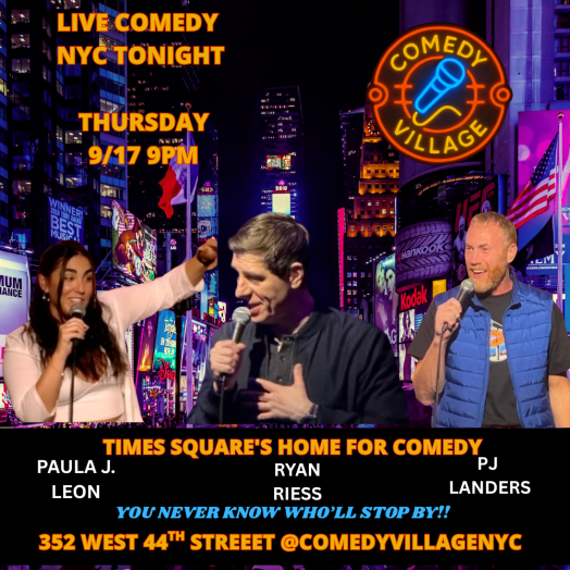Times Square Comedy | Thurs, September 17th @9 PM