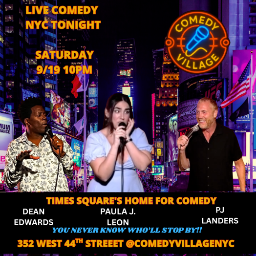 Times Square Comedy | Sat, September 19th @10 PM