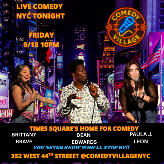 Times Square Comedy | Fri, September 18th @10 PM