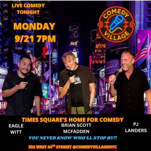 Times Square Comedy | Mon, September 21st @7 PM