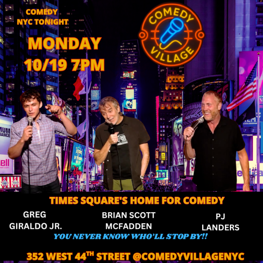 Times Square Comedy | Mon, October 19th @7 PM