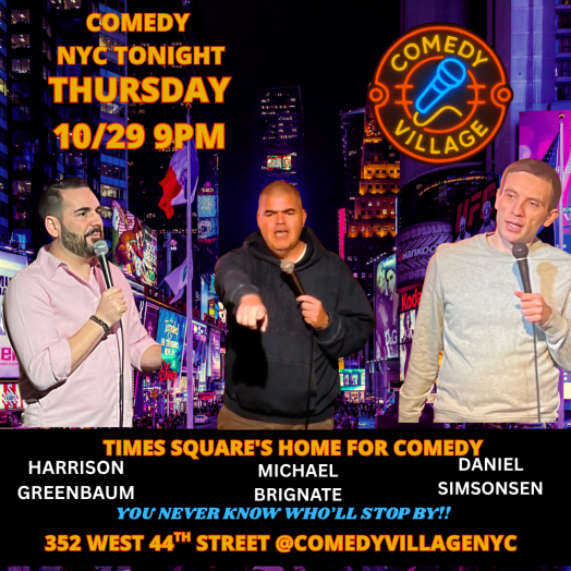 Live Comedy NYC | Thurs, October 29th @9 PM