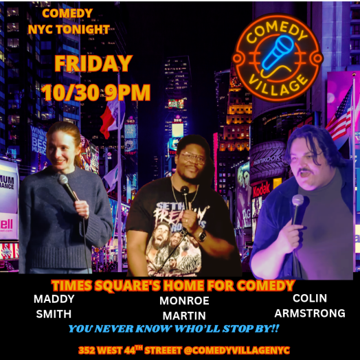 NYC Stand-Up | Fri, October 30th @9 PM