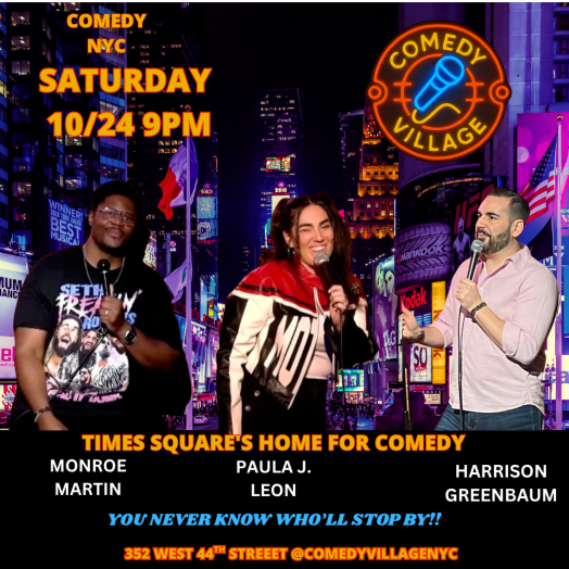 Times Square Comedy | Sat, October 24th @9 PM