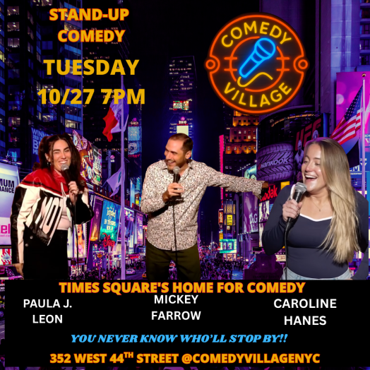 Times Square Comedy | Tues, October 27th @7 PM