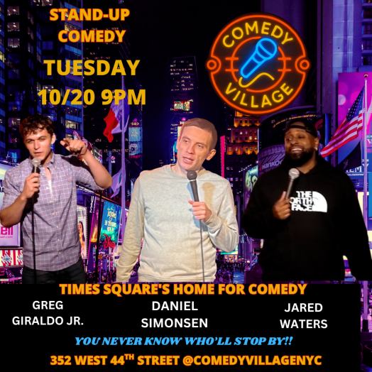 Times Square Comedy | Tues, October 20th @9 PM